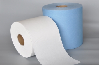 Industrial cleaning wipes made from D-TEX spunlace and meltblown nonwoven materials