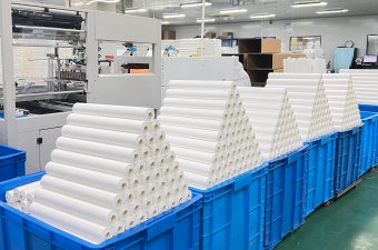 D-TEX SMT Roll Wiper production line with automated packaging system