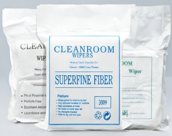 Ultra-fine microfiber woven cleanroom wipes