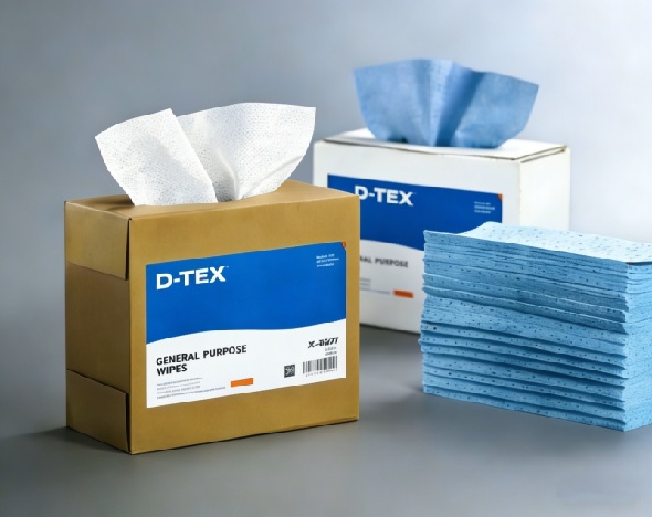100% PP meltblown oil absorbent wipes in pop-up box for industrial cleaning